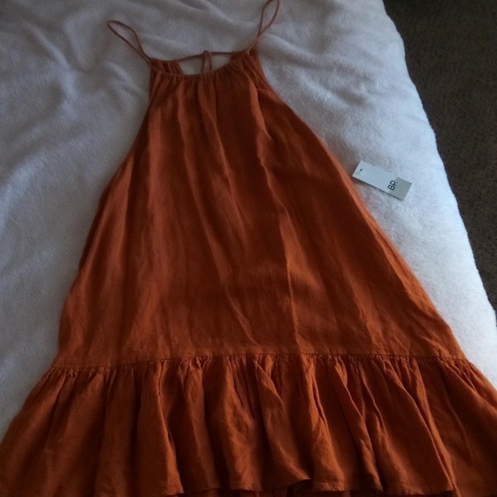 Asymetrical Tunic Tank BP orange dress